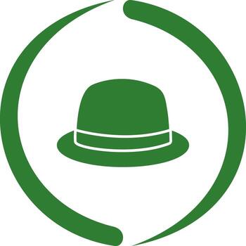 icono de vector de sombrero
