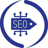 icono de vector de etiqueta seo