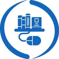 Digital Library Vector Icon