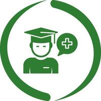 icono de vector de facultad de medicina