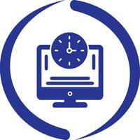 Online Time Vector Icon