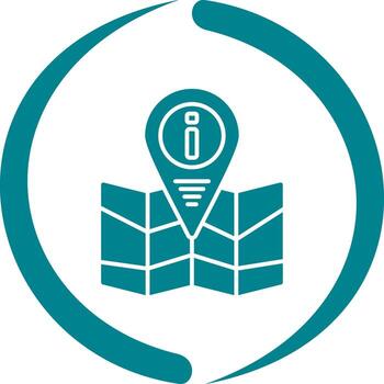 icono de vector de punto de información