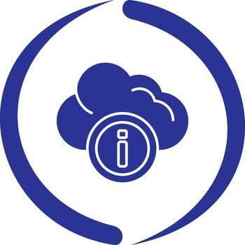 icono de vector de computación en la nube