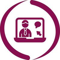 Online Interview Vector Icon