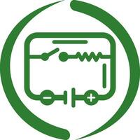 icono de vector de circuito eléctrico