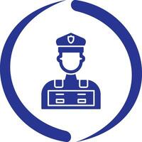 Police Man Vector Icon