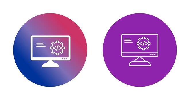 Unique Code Optimization Vector Icon
