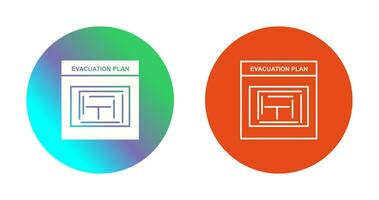 Evacuation Plan Vector Icon