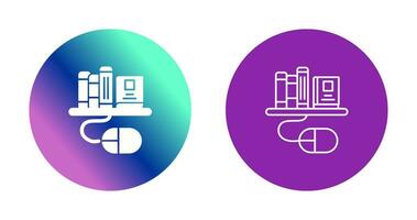 Digital Library Vector Icon