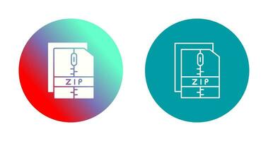 icono de vector de archivo zip