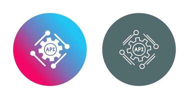 icono de vector de api