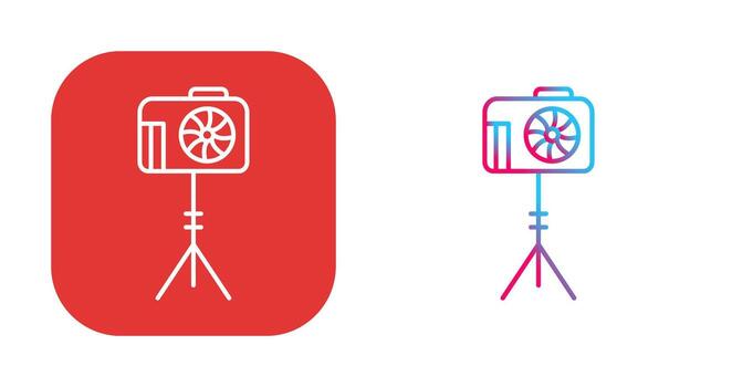 Unique Camera Stand Vector Icon