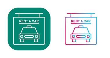 Rent a Car Vector Icon