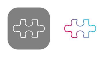 Unique Puzzle Piece Vector Icon