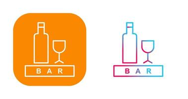 Unique Bar Sign Vector Icon