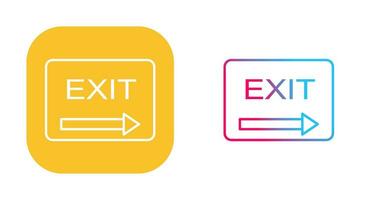 Unique Exit Vector Icon