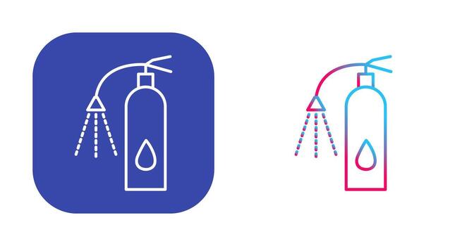 Unique Using Extinguisher Vector Icon