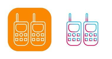 icono de vector de walkie-talkie