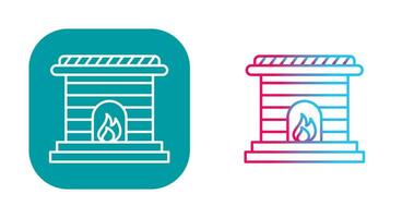 Fireplace Vector Icon