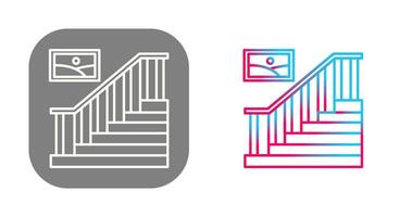 icono de vector de escalera