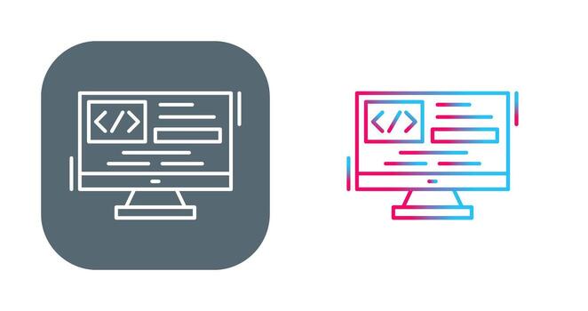 icono de vector de codificación
