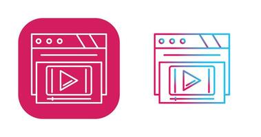 Video Player Vector Icon