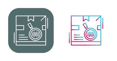 icono de vector de código de seguimiento