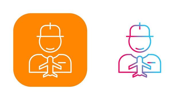 icono de vector de trabajador