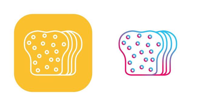 icono de vector de pan