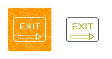 Unique Exit Vector Icon