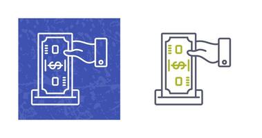 icono de vector de depósito