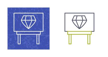 Diamond Exhibit Vector Icon