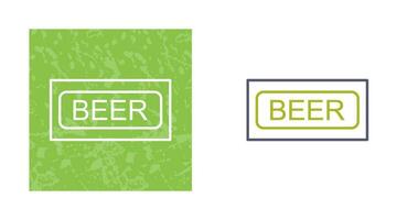 Beer Sign Vector Icon