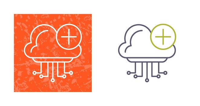 icono de vector de computación en la nube