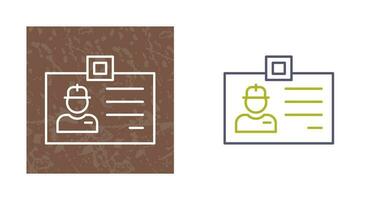 Identity Card Vector Icon