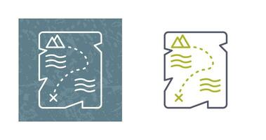 Treasure Map Vector Icon