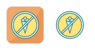 No Icecream Vector Icon