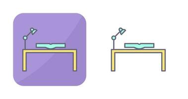 Unique Study Desk Vector Icon