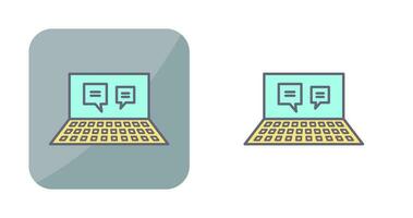 Unique Online Converstaion Vector Icon