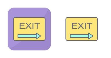 Unique Exit Vector Icon