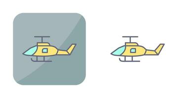 icono de vector de helicóptero militar