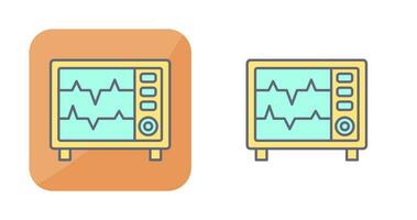 icono de vector de monitor de frecuencia cardíaca
