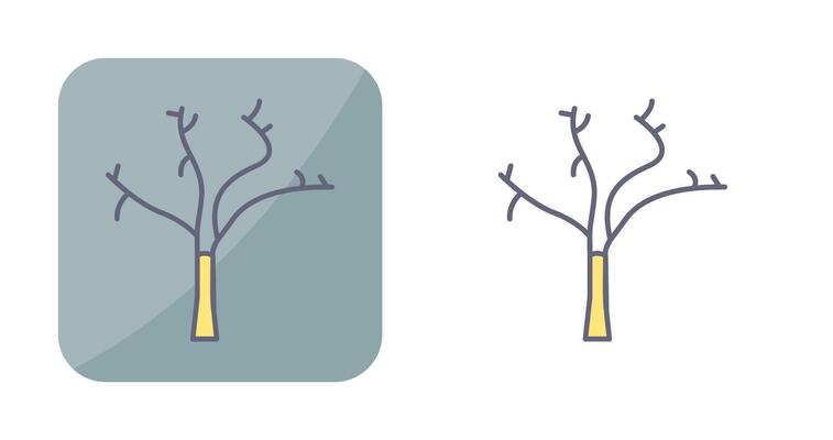 Tree with no Leaves Vector Icon