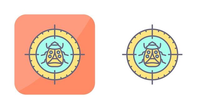 icono de vector de destino de error