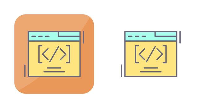 Web Coding Vector Icon