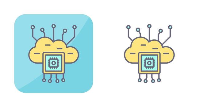 Cloud Computing Vector Icon