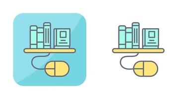 Digital Library Vector Icon