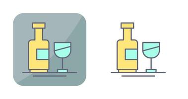 Wine Bottle Vector Icon