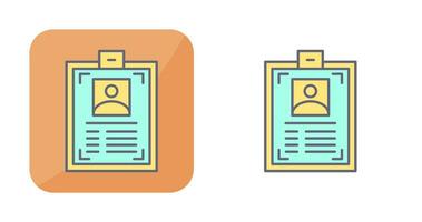 ID Card Vector Icon