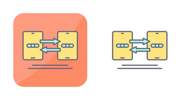 Data Synchronization Vector Icon